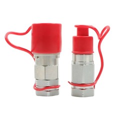 3/4″ NPT Flat Face Hydraulic Quick Connect Couplers Skid Steer Set