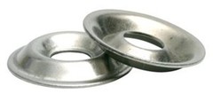 Stainless Steel Flange Cup Finishing Washer # 8, Qty -100