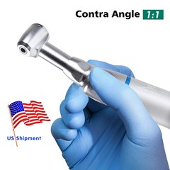 10 YABANG Dental 1:1 Slow Low Speed Handpiece Contra Angle Push Button Handpiece
