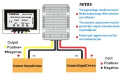 48V to 12V Voltage Reducer DC to DC 10A 120W Converter Regulator Waterproof