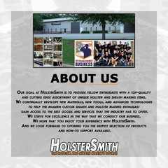 HolsterSmith Universal Metal Belt Clip for Holster Making – (Model 5) – (3-Ho…