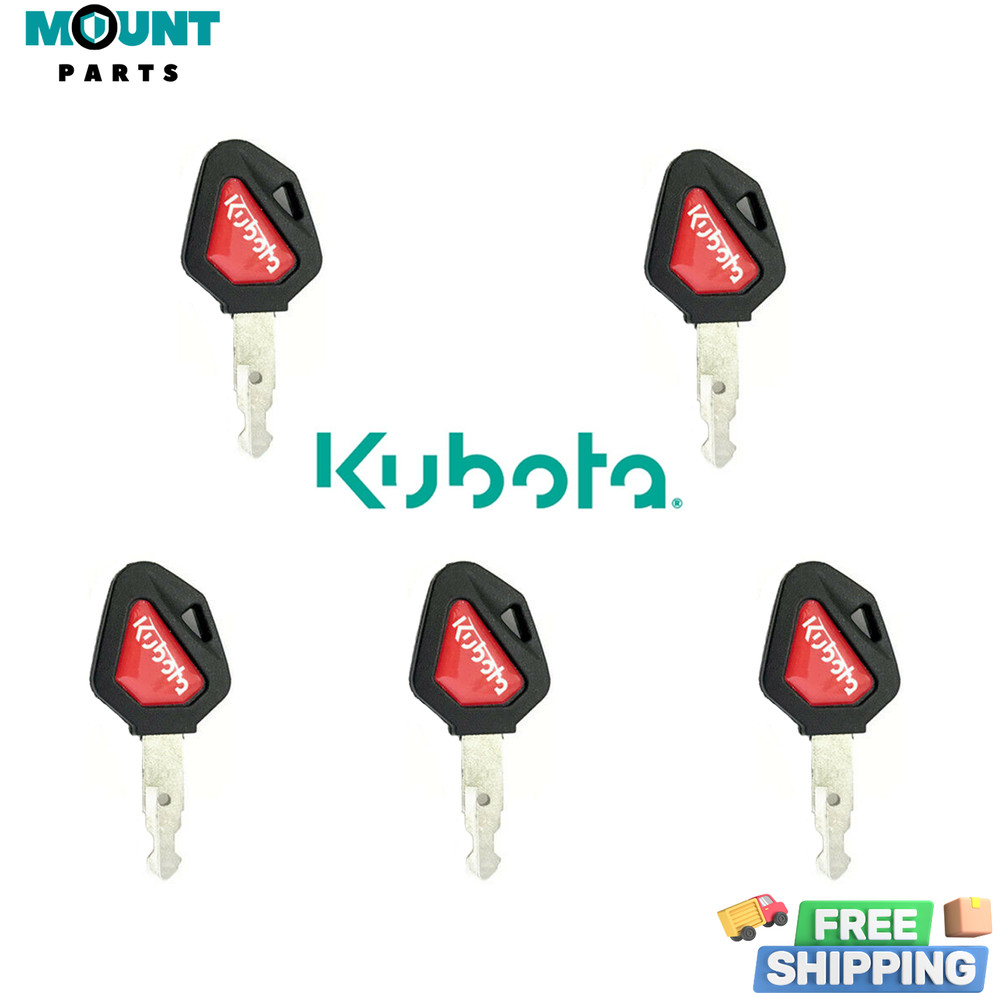 5 For Kubota Ignition Keys 459A Excavator Backhoe Skid Steer Track Loader