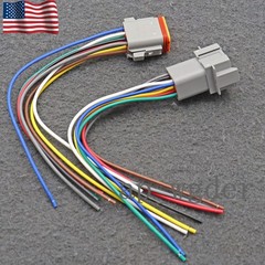 For 16 AWG Assembled Deutsch DT 8 Pin waterproof connector 6″ wire kit