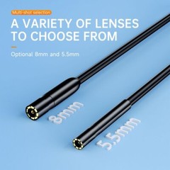 8LED Endoscope Inspection Camera Flexible Video Cam for iPhone iOS Android Phone