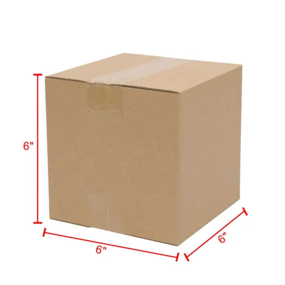 100 Pack 6x6x6 Shipping Boxes Corrugated Cardboard Mailing Box Bulk 6x6x6″