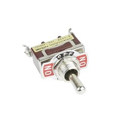 2x ON-OFF-ON 3-Pin Position Spring Return Momentary Metal Toggle Switch 15A 250V