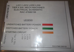 NEW HOLLAND L221 L223 L225 L230 TIER 4 SKID STEER LOADER ELECTRICAL SCHEMATIC