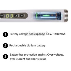LED Dental Curing Light Lamp 1 Sec Resin Cure 2500mw/c㎡