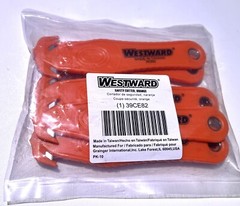 (Qty.10) Westward Safety Box Tape Cutter Fixed Recessed Blade Orange 5 3/8″ NEW