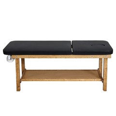 Uimoso Wooden Medical Exam Table with Adjustable Backrest for Clinical Use