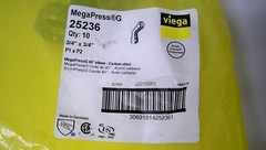 *NEW* Viega 25236 MegaPressG 45° Elbow 3/4″ x 3/4″ (Qty 2)
