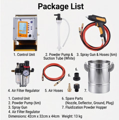 Spray Powder Coating System Machine Spraying Gun Paint System Powder Coating