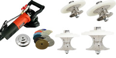 Mobile Stone Fabrication Kit Contractor Wet Polisher Diamond Router Bits