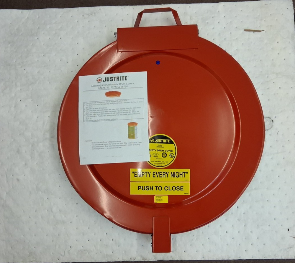 Justrite Steel Drum Cover 55 Gal 26753