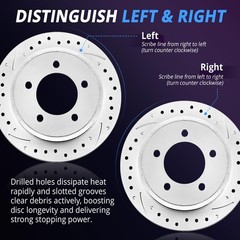 Front Rotors Drilled Slotted 11.65″ HHR 08-10 Cobalt 05-08 Malibu 04-12 G5 G6