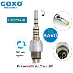 US COXO Dental Handpiece Fiber Optic High Speed Turbine LED Coupler For KAVO NSK