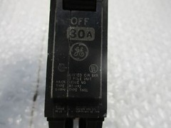 GENERAL ELECTRIC THQL130 BREAKER 1POLE 30AMP NSNP
