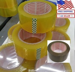 36 ROLLS – 2 INCH x 110 Yards (330 ft) Clear Carton Sealing Packing