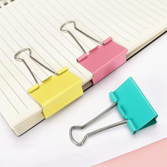 24 Pack Large Binder Clips 1.6 Inches Assorted Colors | Paper Clamps