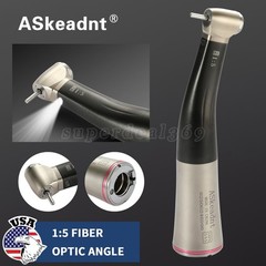 1:5 ratio Dental Fiber Optic LED Contra Angle Handpiece Inner 4 Spray /Rotor OR