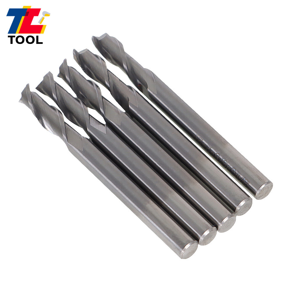 5-PCS 3/16″ 2 FLUTE CARBIDE END MILL