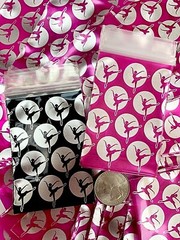 BaggiesSince1987 – 2″ X 3″ Zip Design Bags 2030 METALLIC PRINTED, READ DETAILS