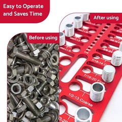 55 Nut and Bolt Thread Checker Thread Checker Standard and Metric Bolt…