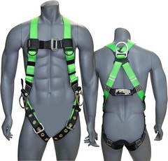 AFP Universal Full-Body Fall Protection Safety Harness w/ 3 D-Rings and Tongue B