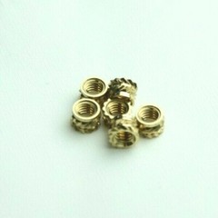 20 Pcs M4 x 4mm Knurled Brass Threaded Heat Set Inserts 3D Printing