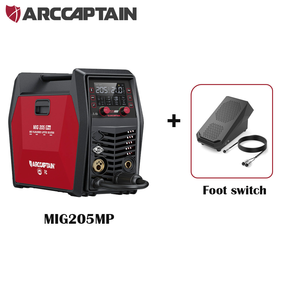 ARCCAPTAIN MIG205MP MIG Welder 9 IN 1 iControl APP Control 120/240V Dual Voltage