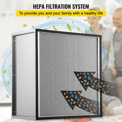 VEVOR HEPA Filter Replacement Pleated Air Filter 24x24x11.5in Galvanized Frame