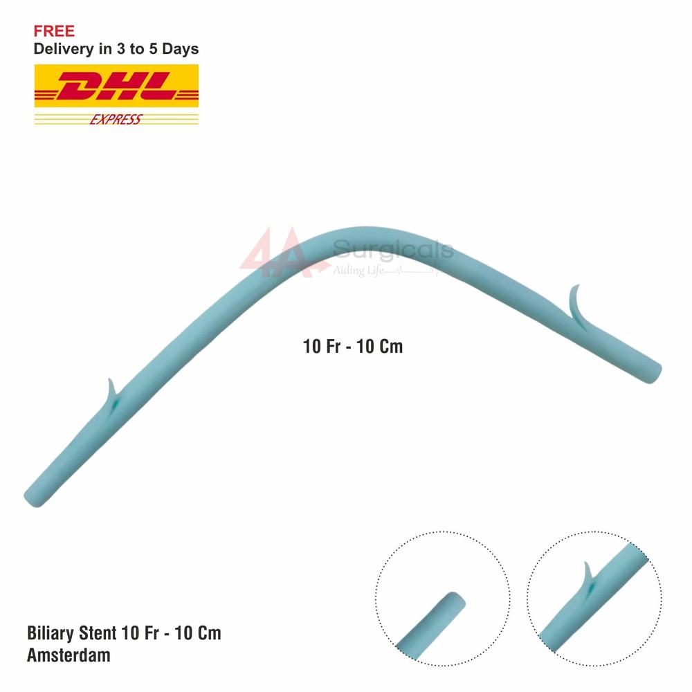 4A Biliary Stent 10 FR / 10 CM Amsterdam (Set of 5)