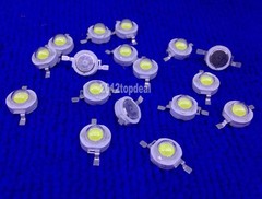 50PCS 1Watt 90-100 Lm High Power 1w Cool White Led Lamp Beads 6000K-6500K