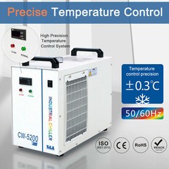 S&A CW-5200DH CO2 Laser Water Chiller for CO2 Laser Tube & Spindle CNC