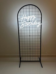 Display Grid Rack 5.2 ft Panel Detachable Stand Craft Art Gridwall Retail Tower