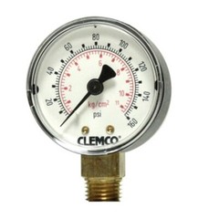 Clemco 2” Pressure Gage 0-160 PSI