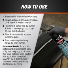 Weldwood Landau Top & Trim HHR Solvent Type Spray Contact Adhesive, Clear, 14 Oz
