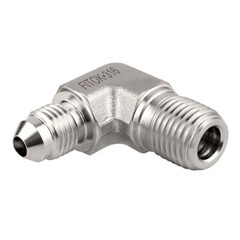 FITOK 37° Flared Tube Fitting 90 Deg Elbow 3/8″ Male JIC × 3/8″ Male NPT 316 SS