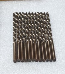 12 Pcs. Precision Twist 3/16″ P10CO Cobalt Steel Jobber Drill Bit, Bronze Finish