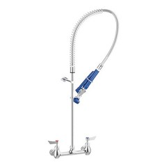 Waterloo 1.15 GPM Wall-Mounted Pre-Rinse Faucet with 8″ Centers.