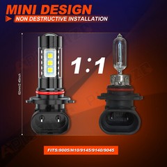 2 Super Bright LED Headlight bulbs for 2013-2019 Can-Am Outlander 650 ATV: USA
