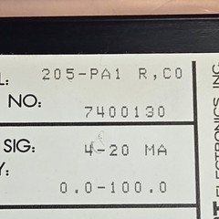 NOS Newport 205-PA1 R C0 Process Panel Meter 3/64DIN 4-20mA DC 115VAC Red LED CO