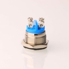 Metal Boat Horn Momentary Push Button 12mm Stainless Steel Starter Switch 5Pcs