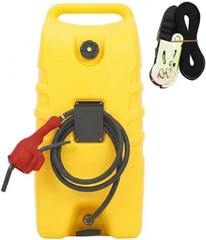 14 Gallon Fuel Can with Pump 10FT Hose Wheeled Gas Diesel Transfer Tank Caddy