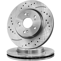 11.65″ Front Drilled Slotted Rotors Honda CR-V 2007-2016 Crosstour 2010-2015