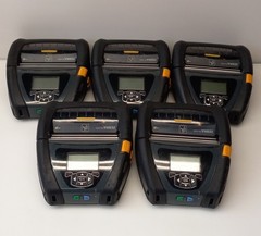 Lot (5) ZEBRA QLn420 MOBILE LABEL THERMAL PRINTER W/BATTERY *QTY