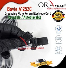 Bovie A1252C Grounding Plate Return Electrode Cord Reusable / Autoclavable