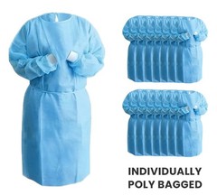 Isolation Gowns Disposable AAMI Level 3 Blue Medical – SMALL – 10/20/50/100 PCS