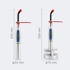 Dental Cordless Wireless LED Curing Light Composite Resin Cure Lamp 2000mw/cm²