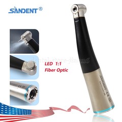 Dental 1:1 Fiber Optic Contra Angle Internal Spray / Diamond Polishing Wheels